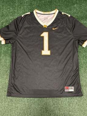 Nike Men's Minnesota Golden Gophers #1 Football Jersey Black XXL